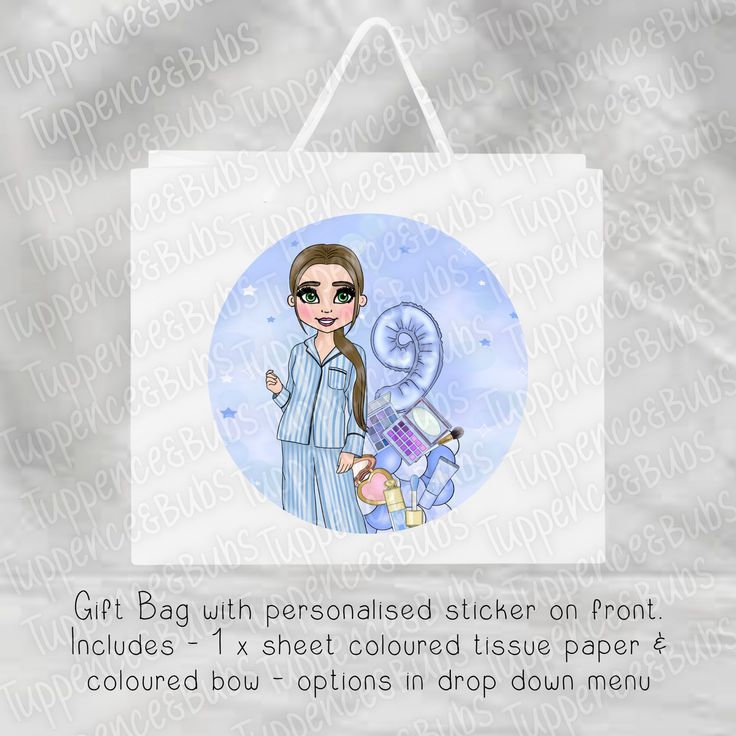 Blue Beauty Themed Gift Bag