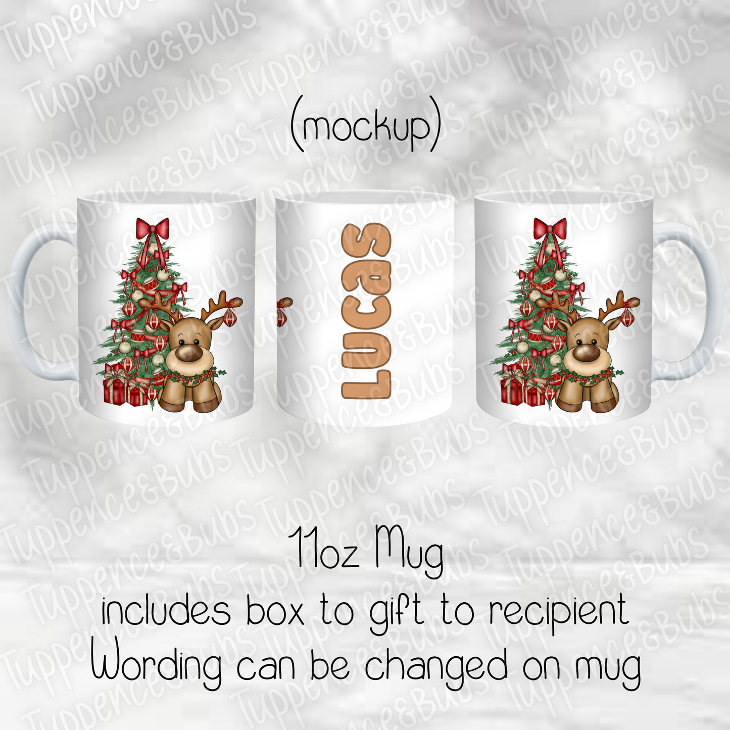 Red Reindeer Themed Christmas Gift Bundle