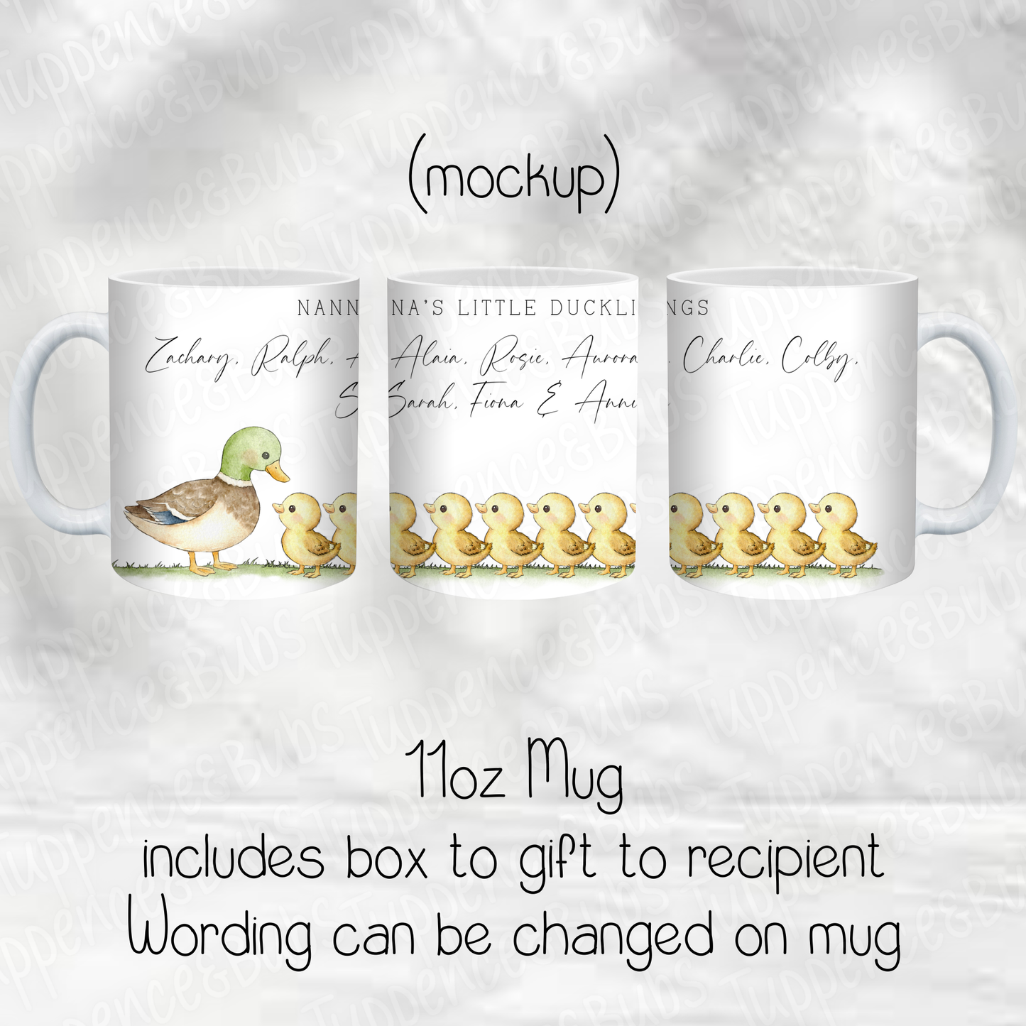 Little Ducklings Mug - 5 to 10 Names