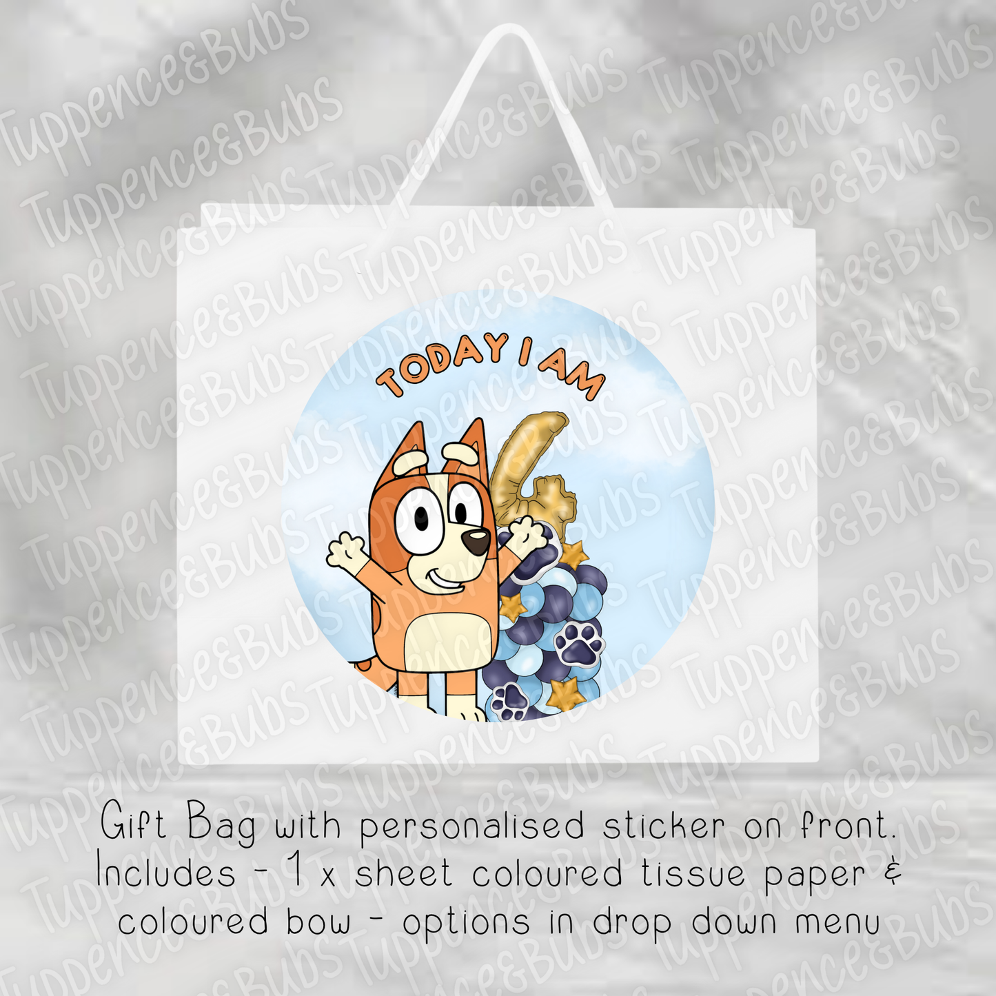 Bluey/Bingo Themed Gift Bag