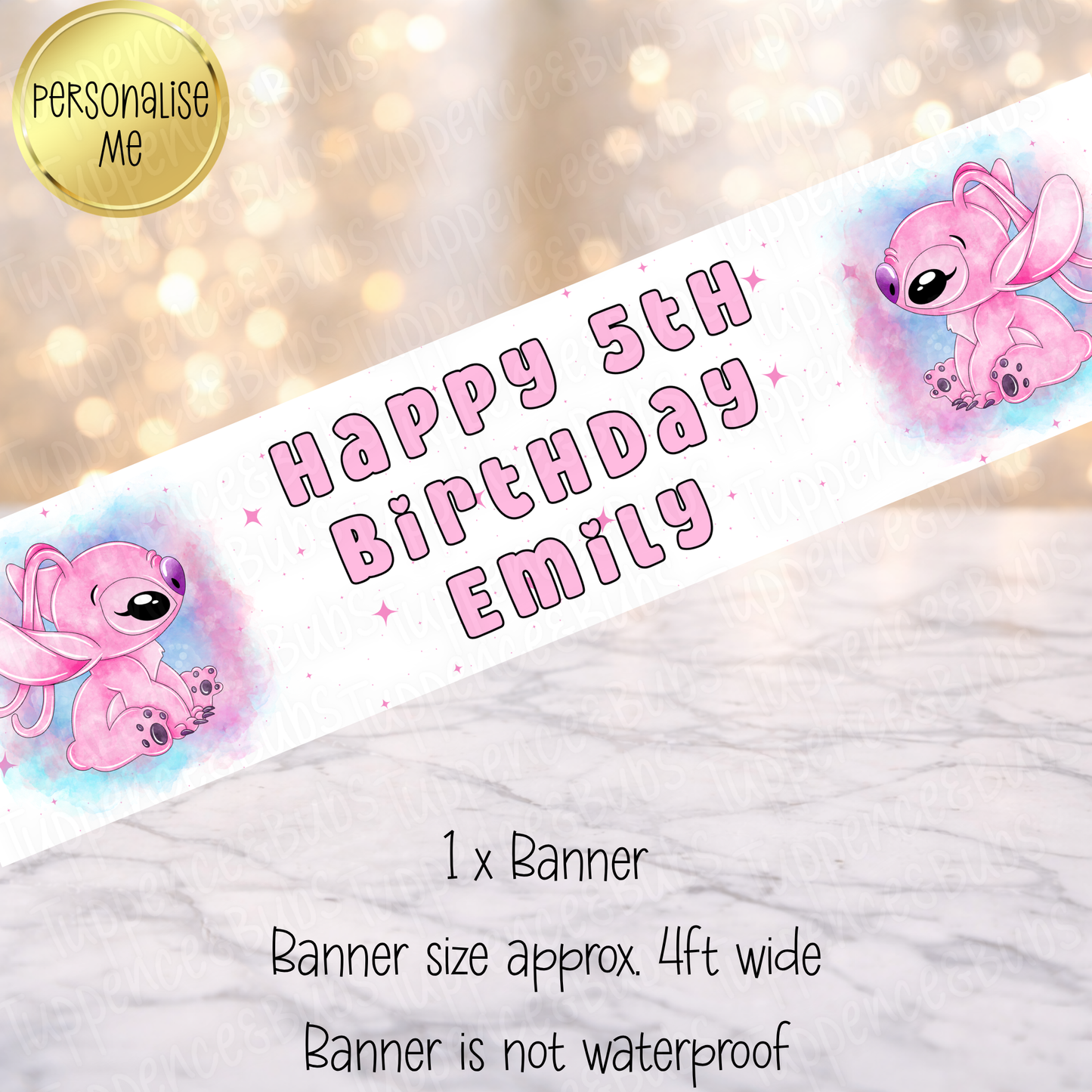 Angel Inspired Birthday Banner