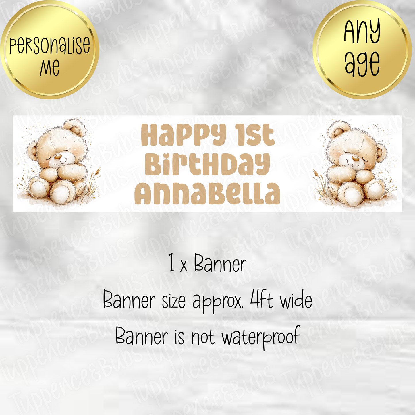 Teddy Bear Themed Banner