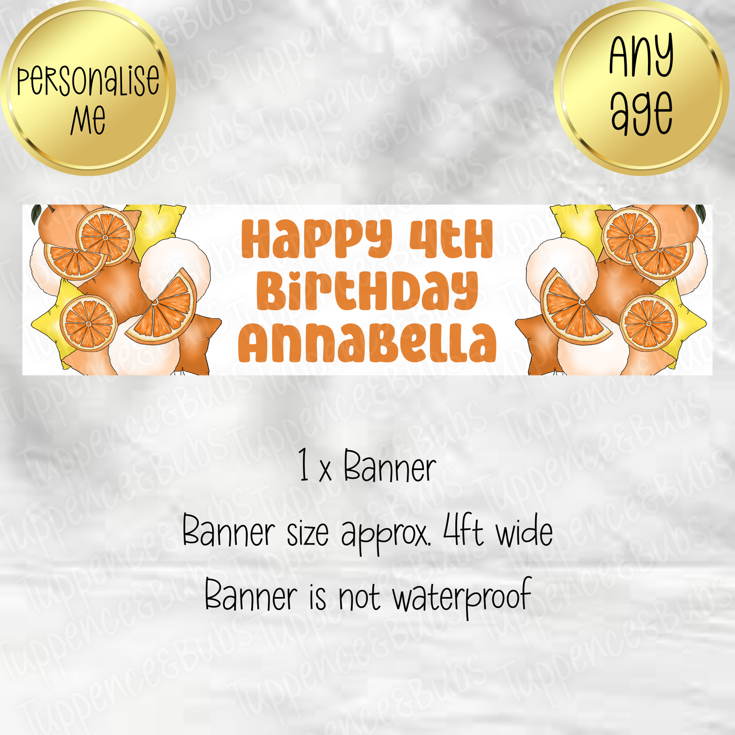 Orange Themed Banner