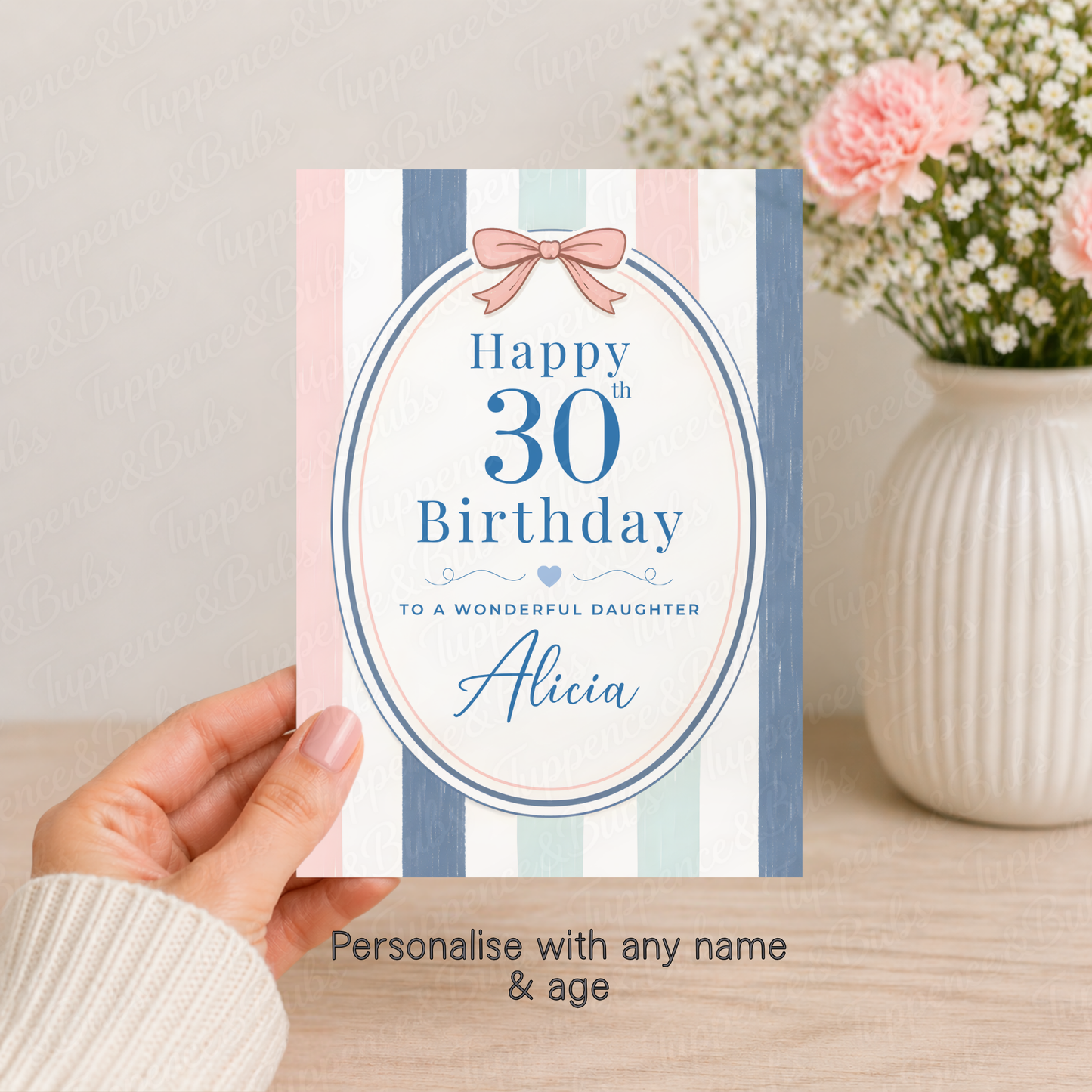 Striped Birthday Card