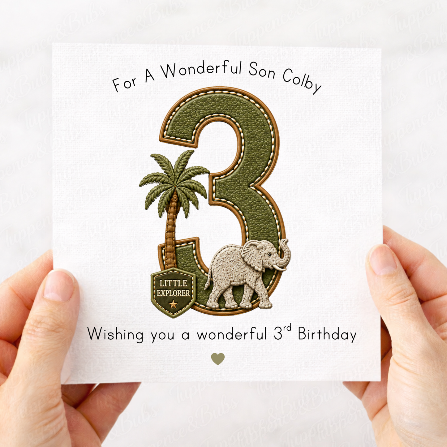 Little Explorer Safari Themed Card