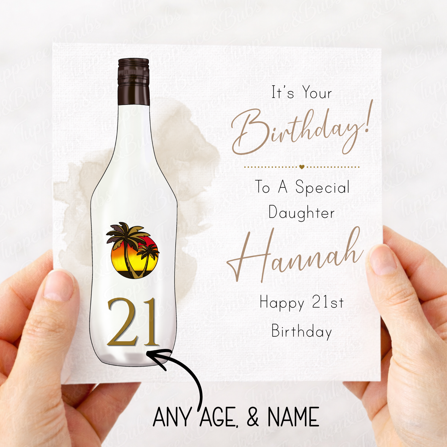 Malibu Bottle Card