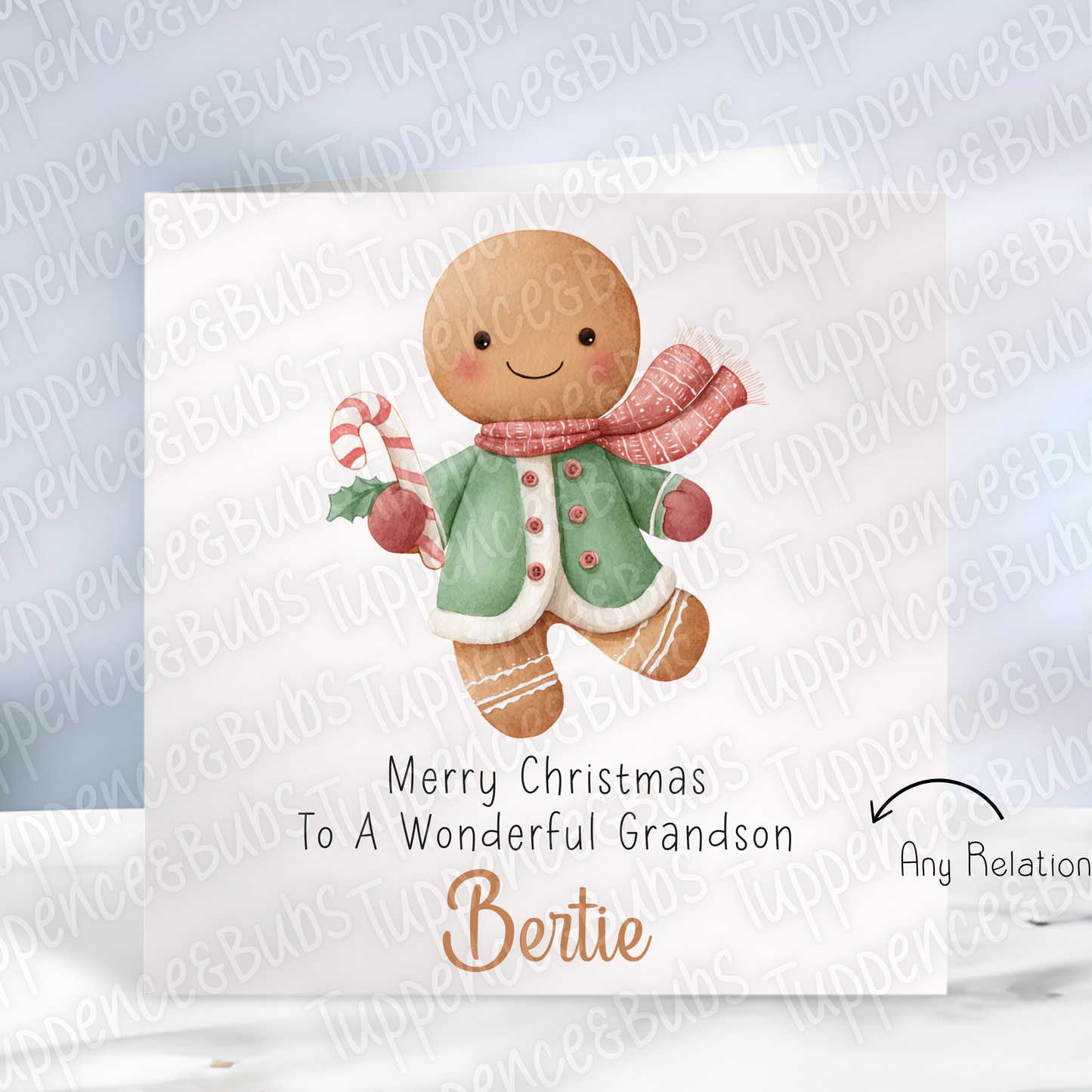Gingerbread Man Christmas Card