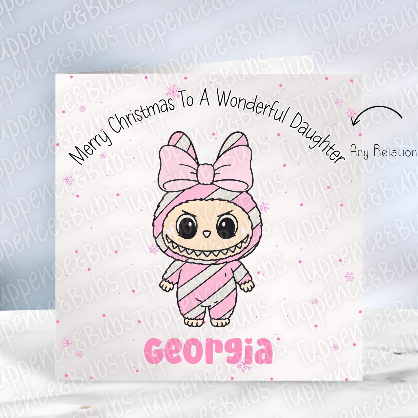Monster Doll Inspired Christmas Card