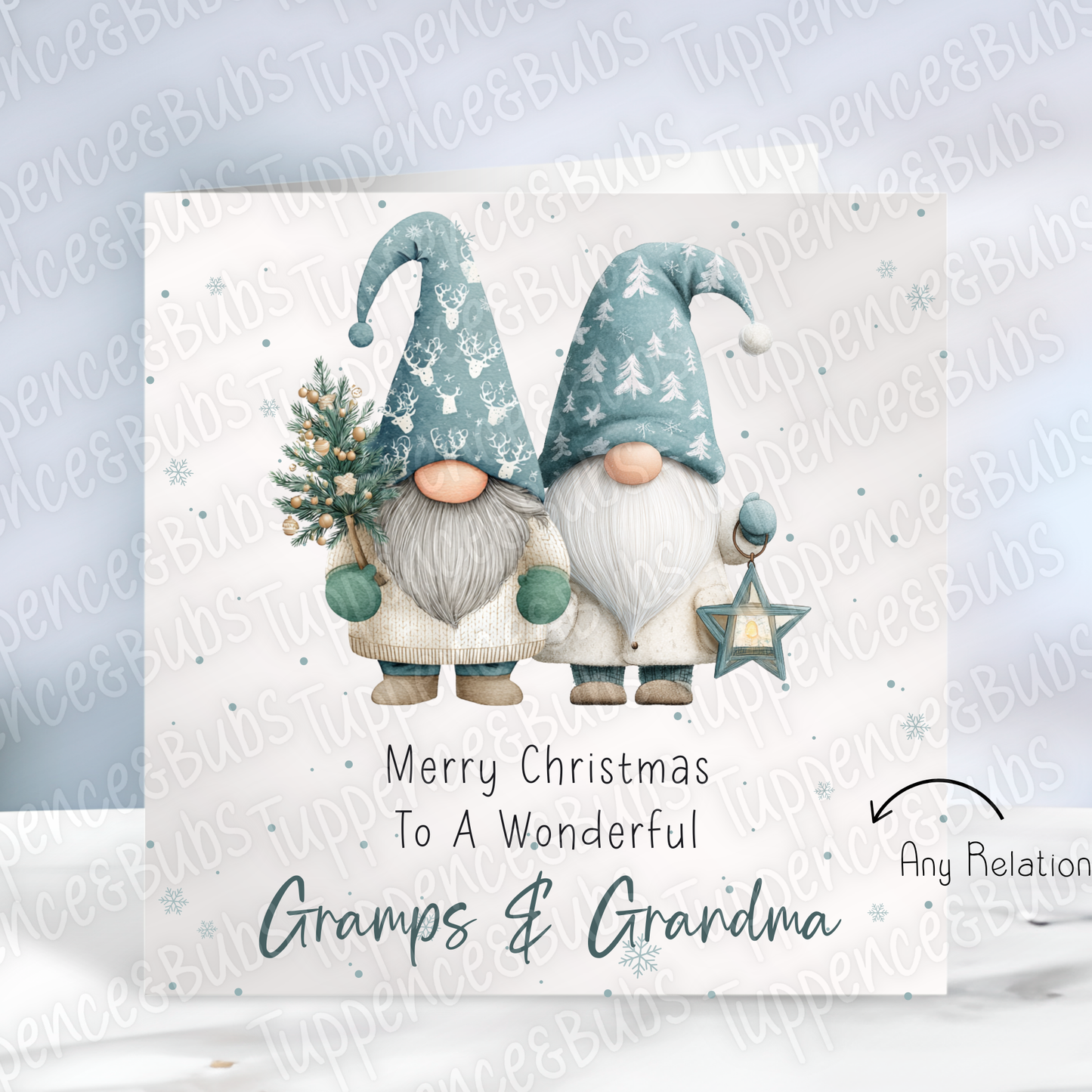 Cute Gnomes Themed Christmas Card
