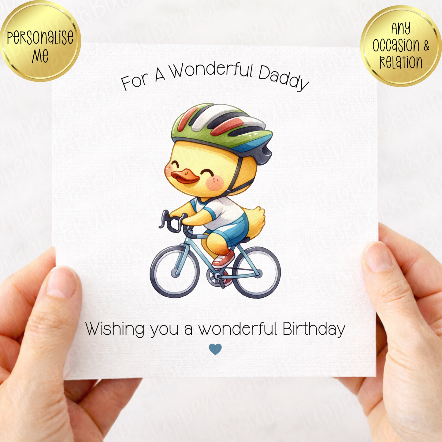 Duck With Hobbies Themed Card - 5 Designs