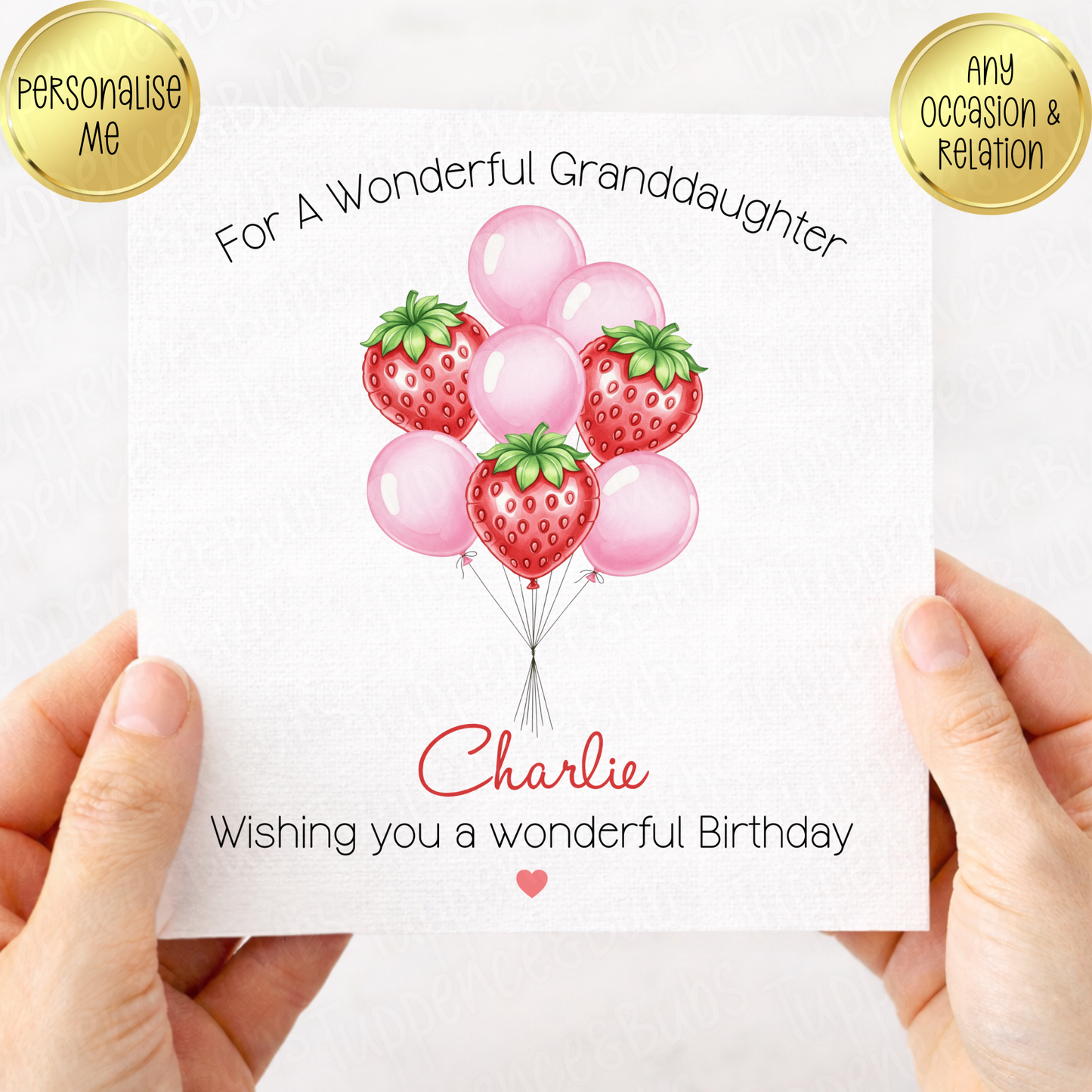 Berry Balloon Inspired Birthday Card
