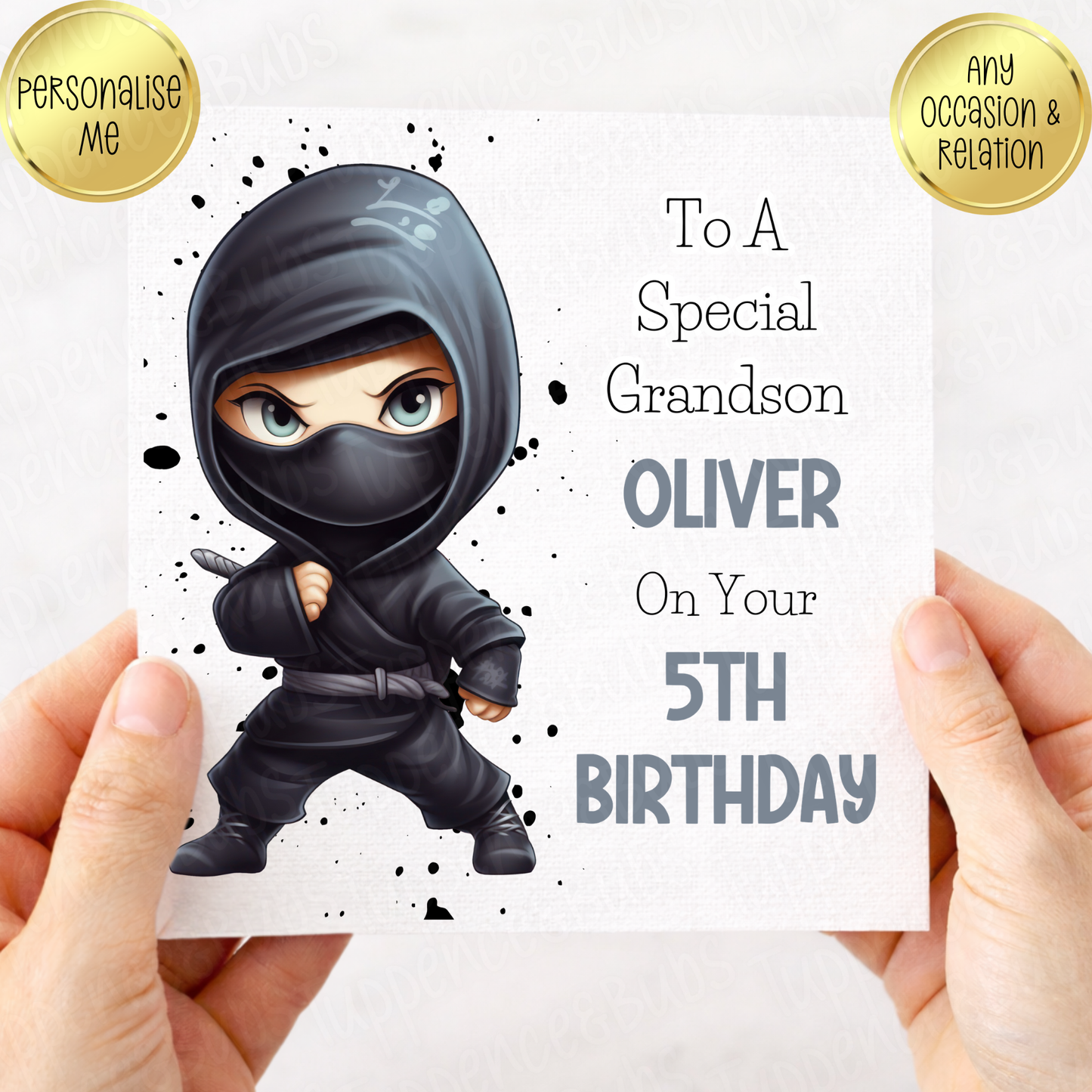Ninja Inspired Birthday Card