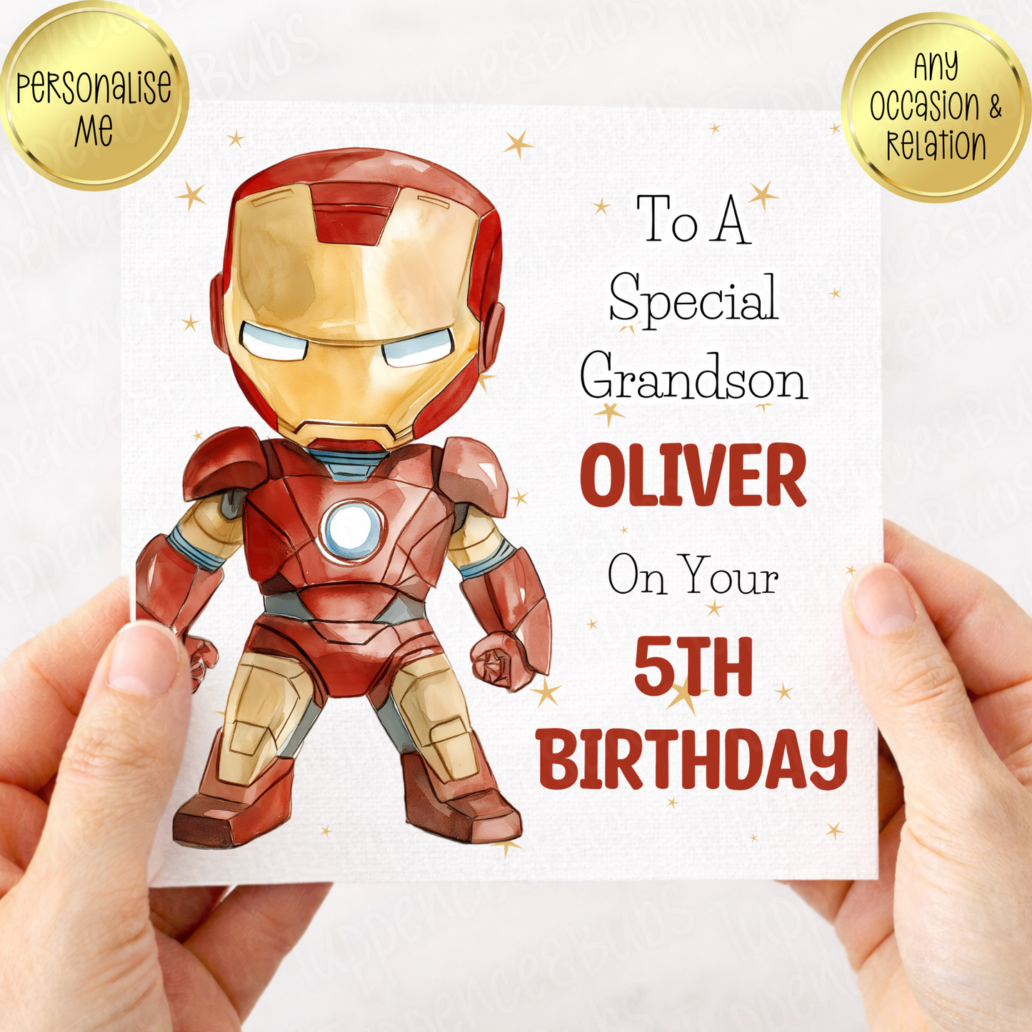 Iron Character Birthday Card