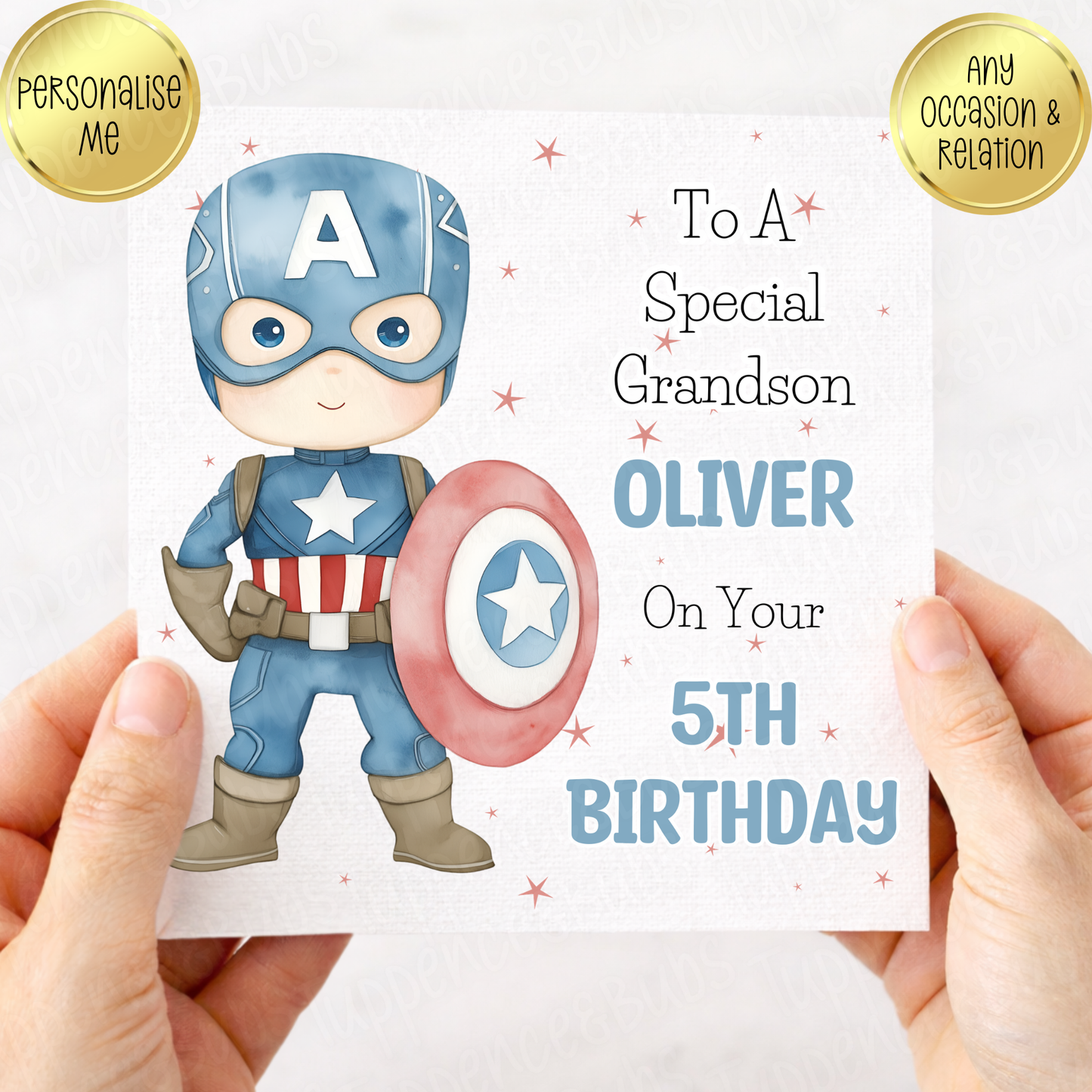 Captain America Inspired Card