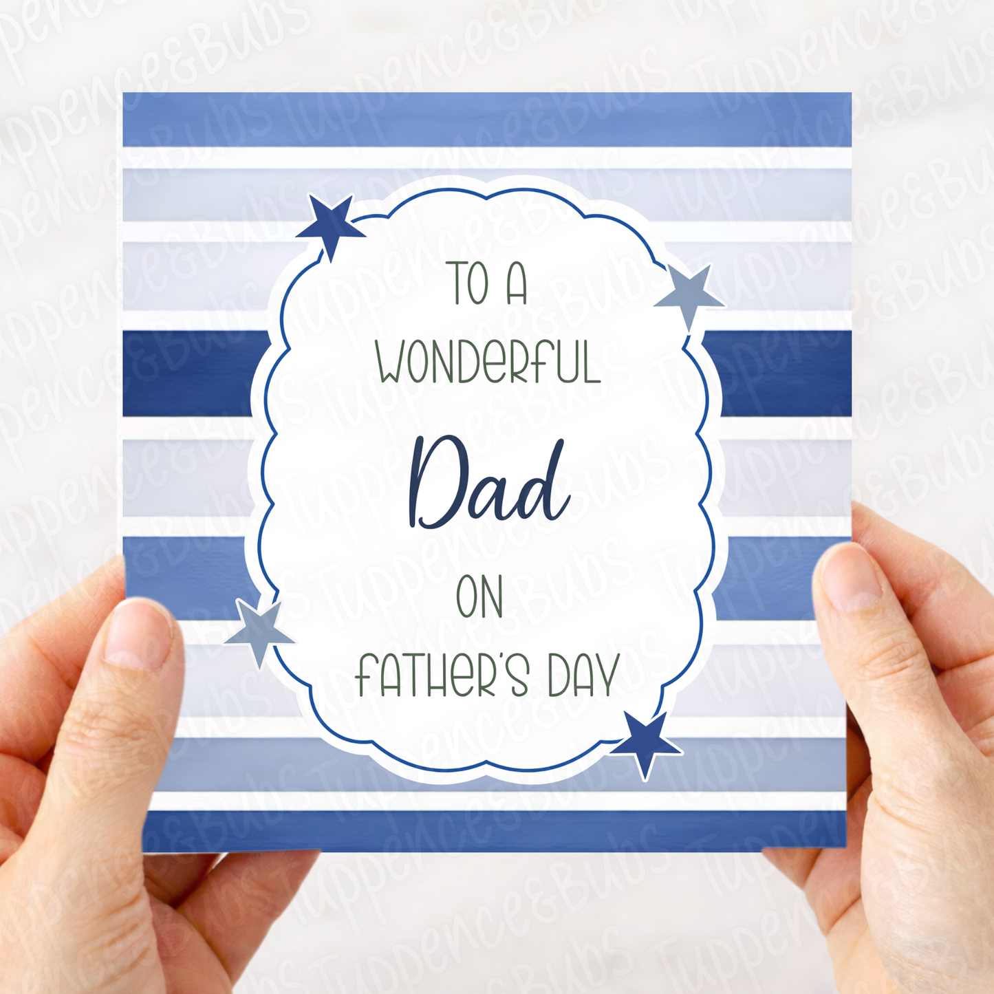 Stripes & Frame Birthday Card