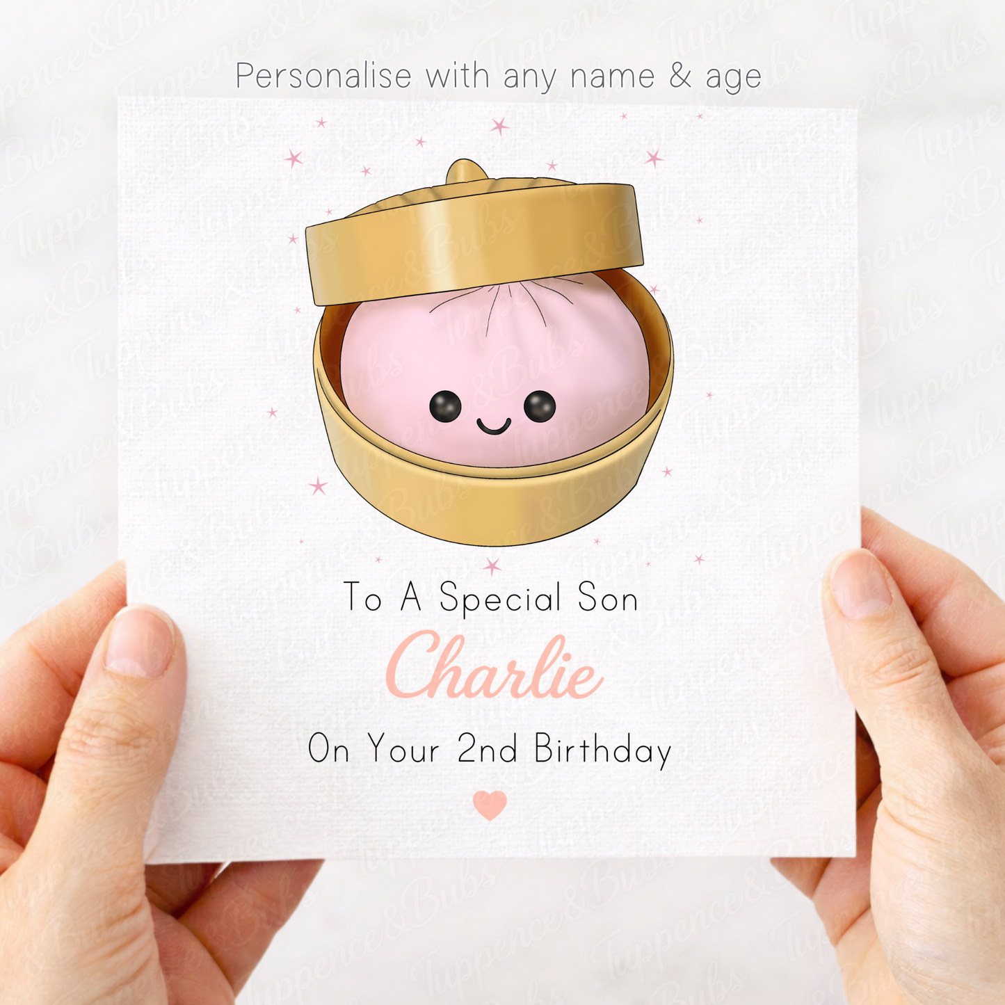 Little Dumpling Card - Pink or Blue