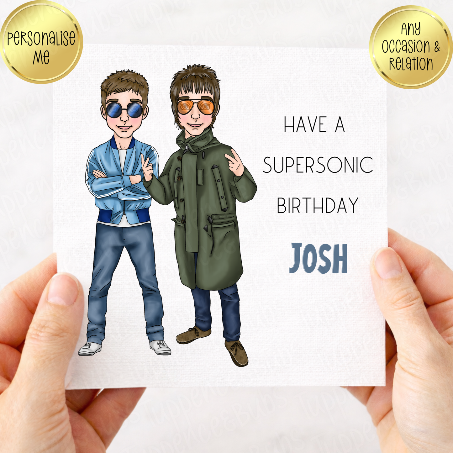 Oasis Inspired Birthday Card