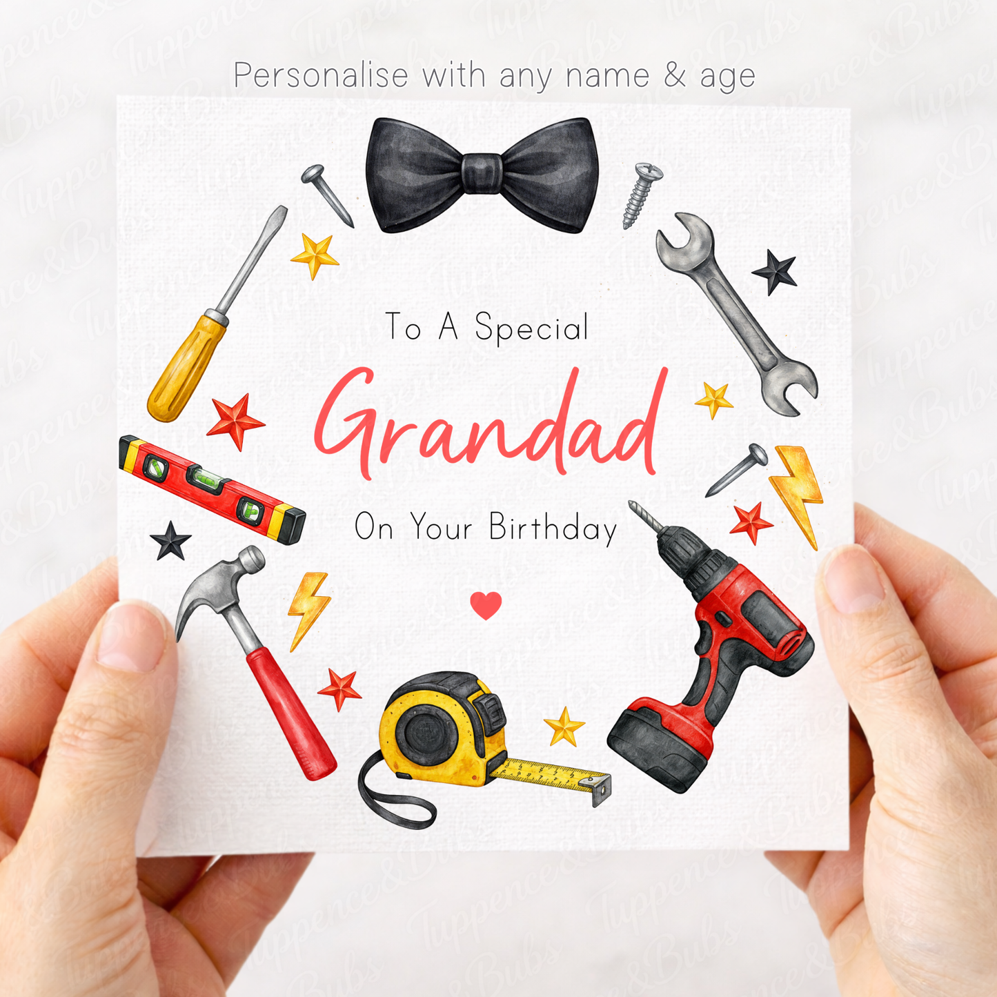 Tool Wreath Birthday Card