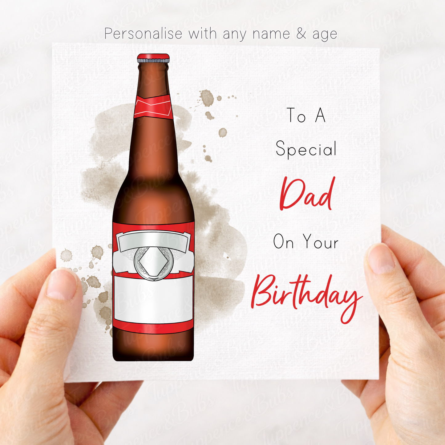 Bottled Beer Birthday Card