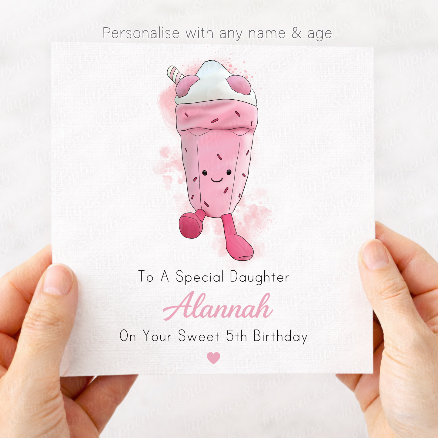 Milkshake Plushie Card