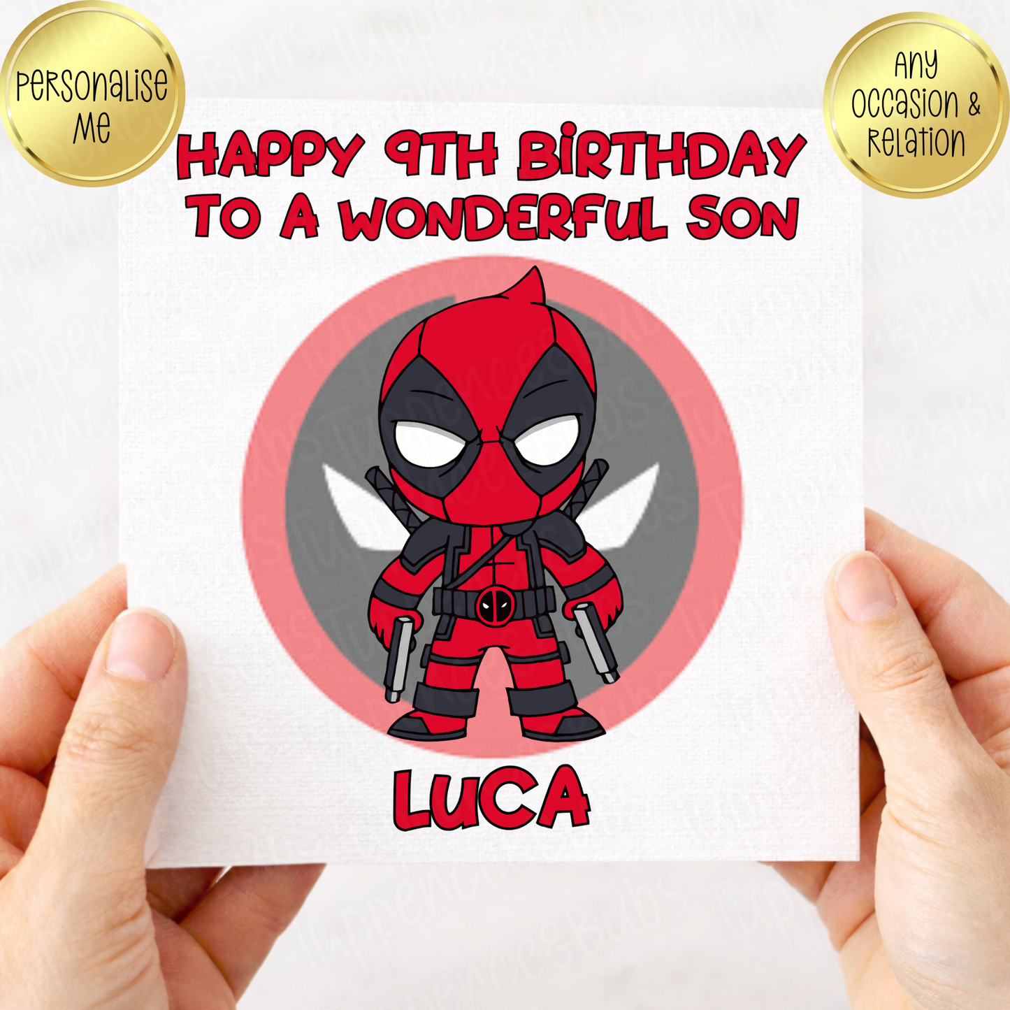 Superhero Inspired Birthday Card