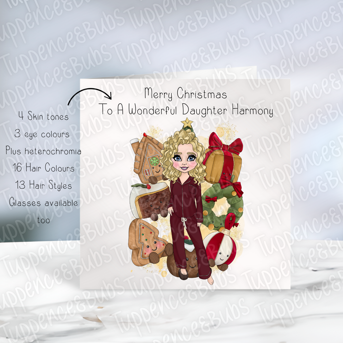 Cuddly Themed Christmas Card