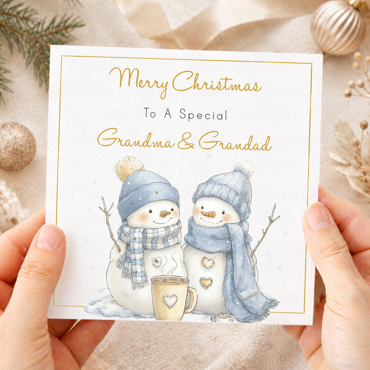 Personalised Snowman Christmas Card – Any Relation