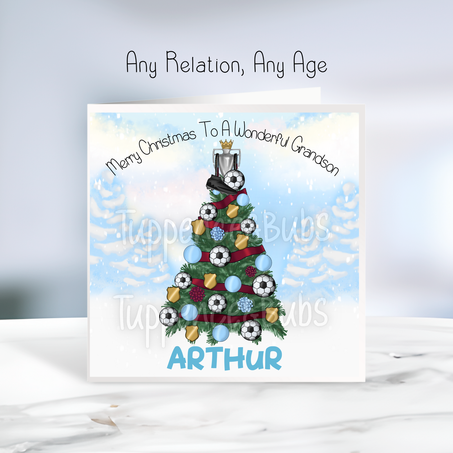 Football Themed Christmas Card