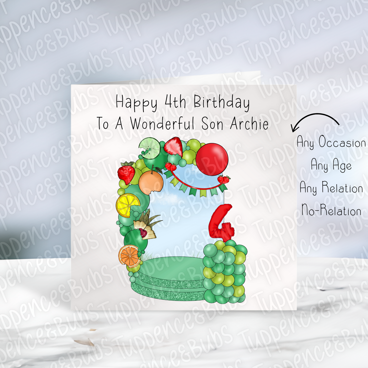 Caterpillar Inspired Birthday Card