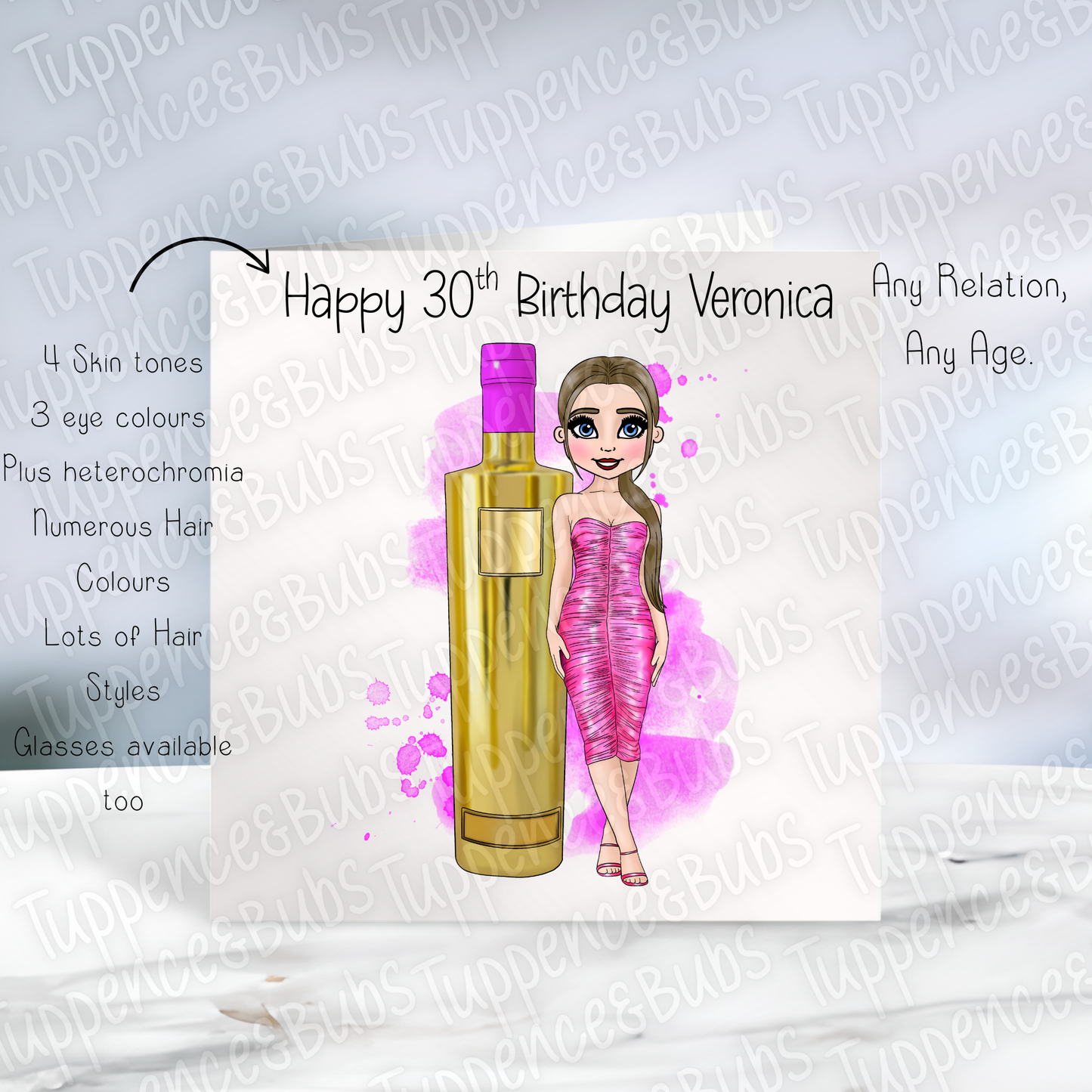 Vodka Inspired Birthday Card