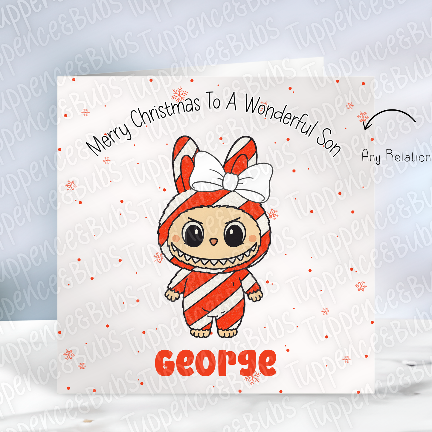 Monster Doll Inspired Christmas Card