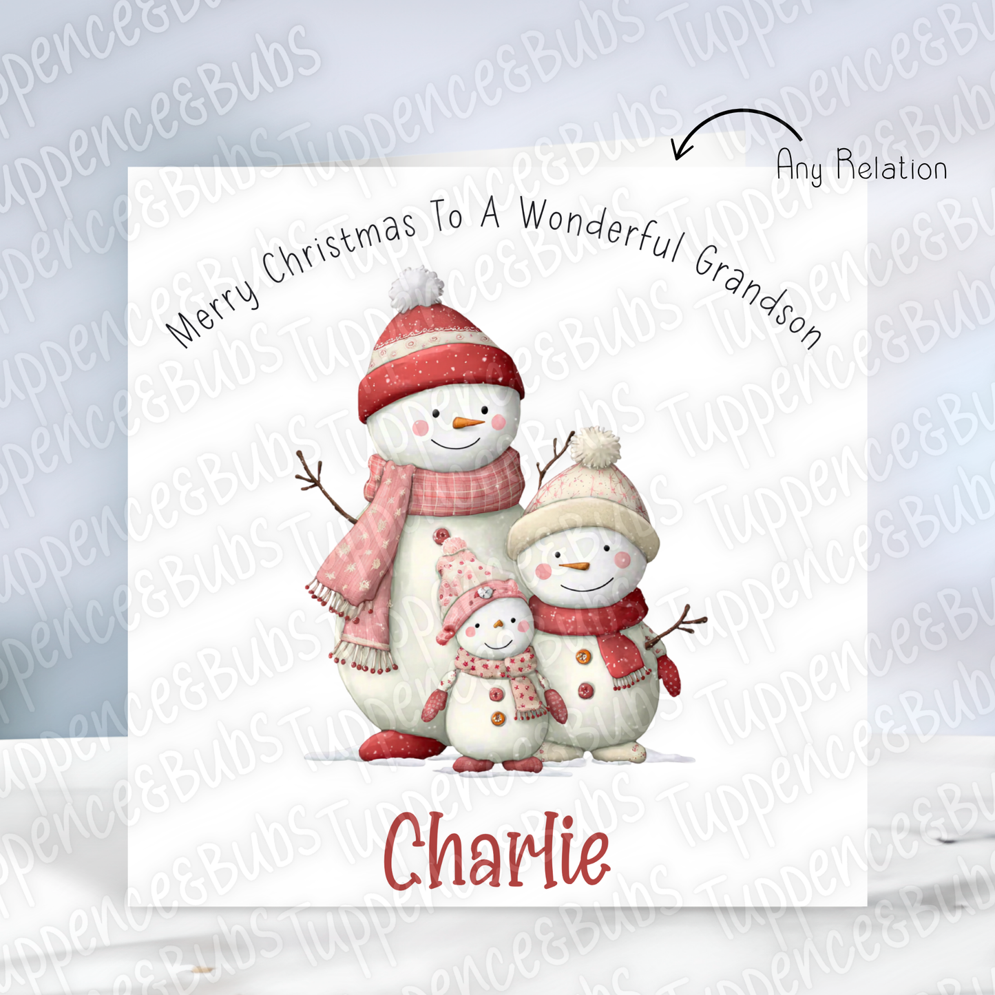 Santa & Snowman Christmas Card - 3 Designs