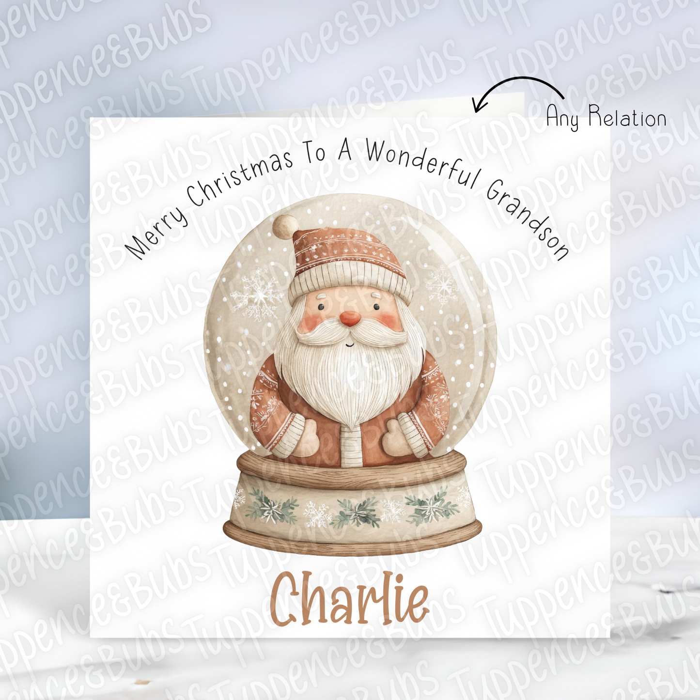 Beige Themed Christmas Card - 4 Designs