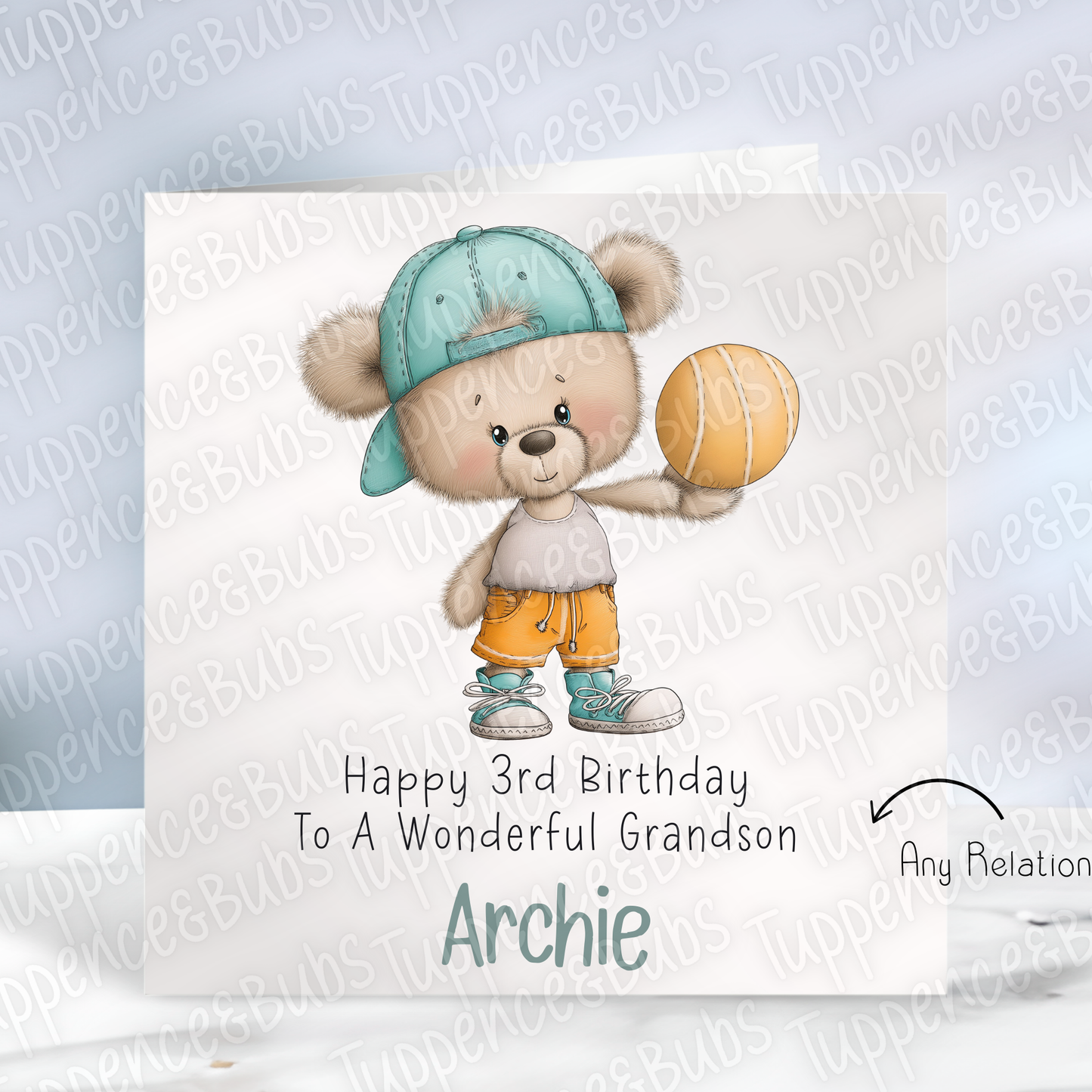 Sporty Bear Themed Card - 2 Designs