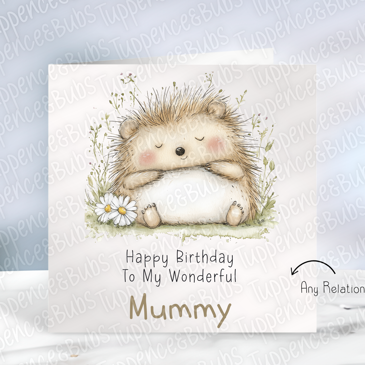 Cute Hedgehog Themed Card - 2 designs