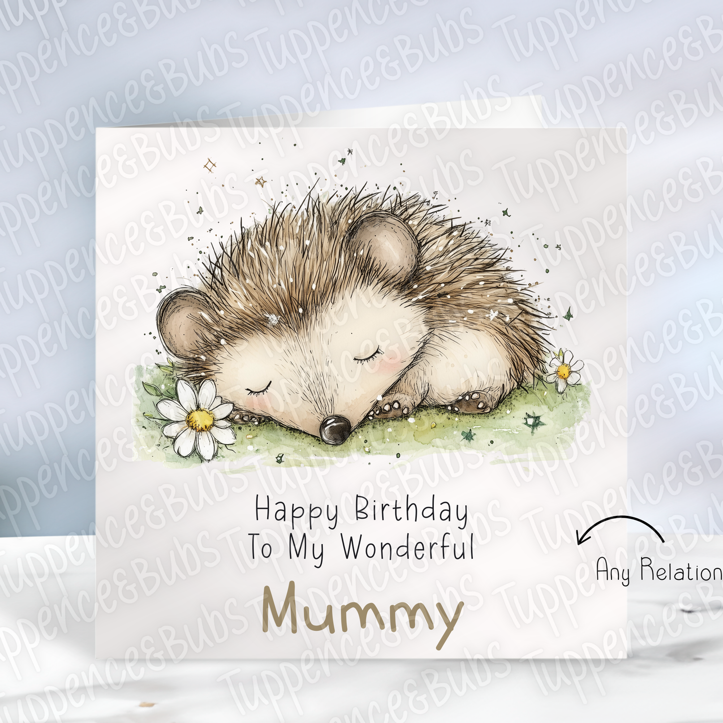 Cute Hedgehog Themed Card - 2 designs