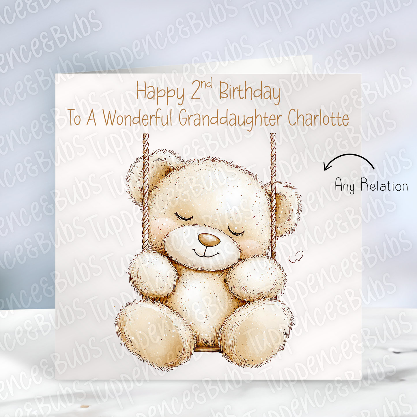 Cute Sleeping Bear Themed Card - 5 designs