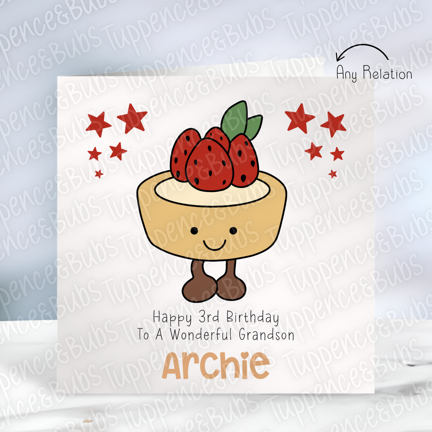 Jelly Plush Themed Birthday Card - 3 Designs