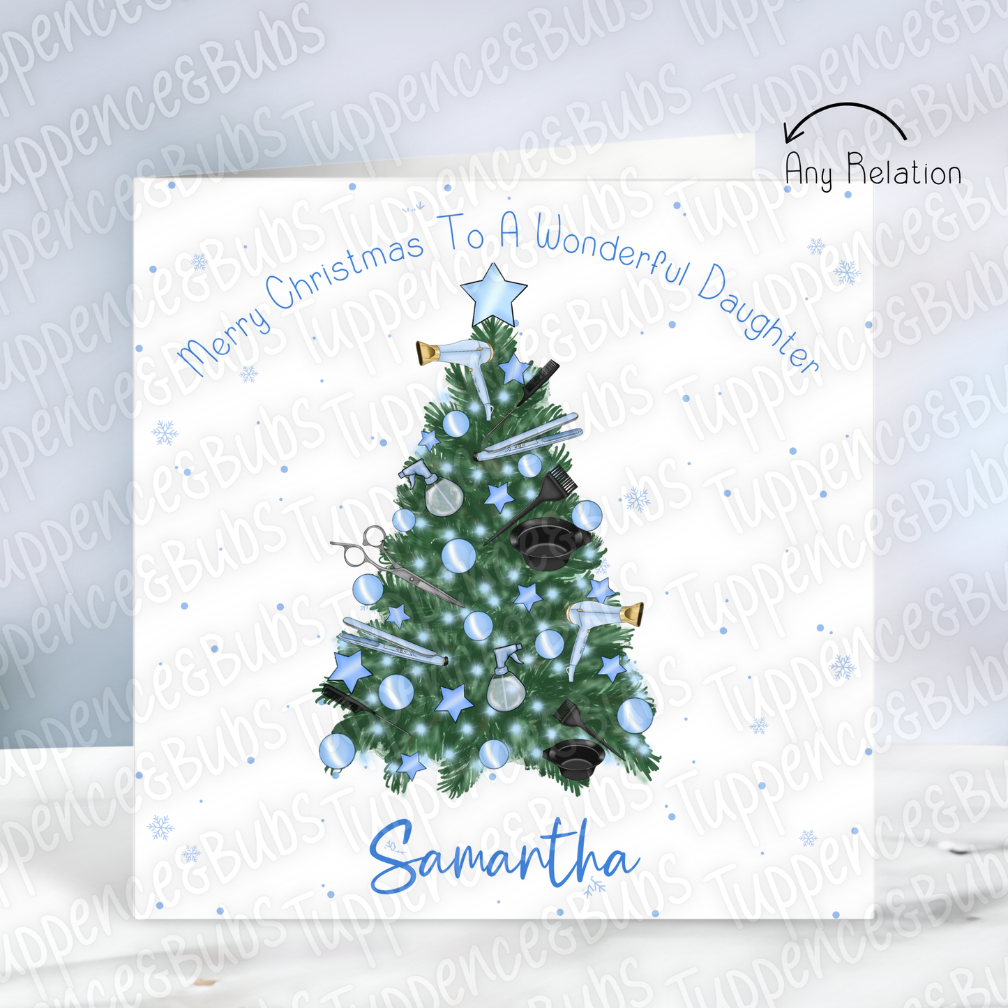 Hairdresser Inspired Christmas Card