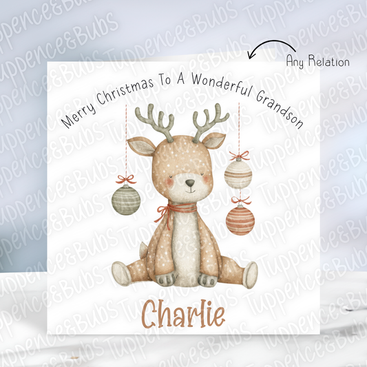 Beige Themed Christmas Card - 4 Designs