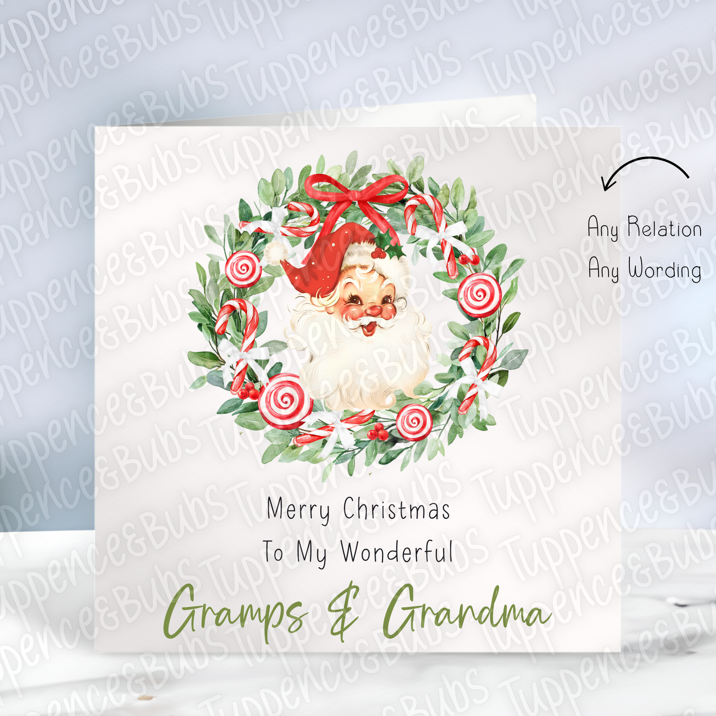 Christmas Wreath Themed Card