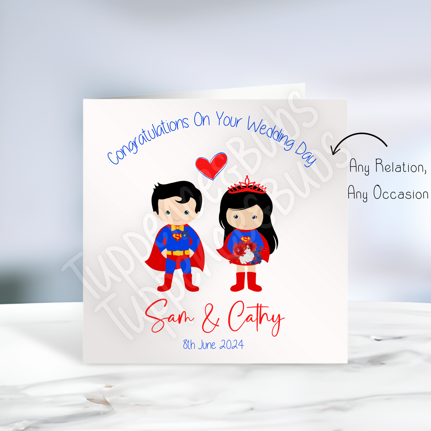 Superhero Themed Wedding Cards