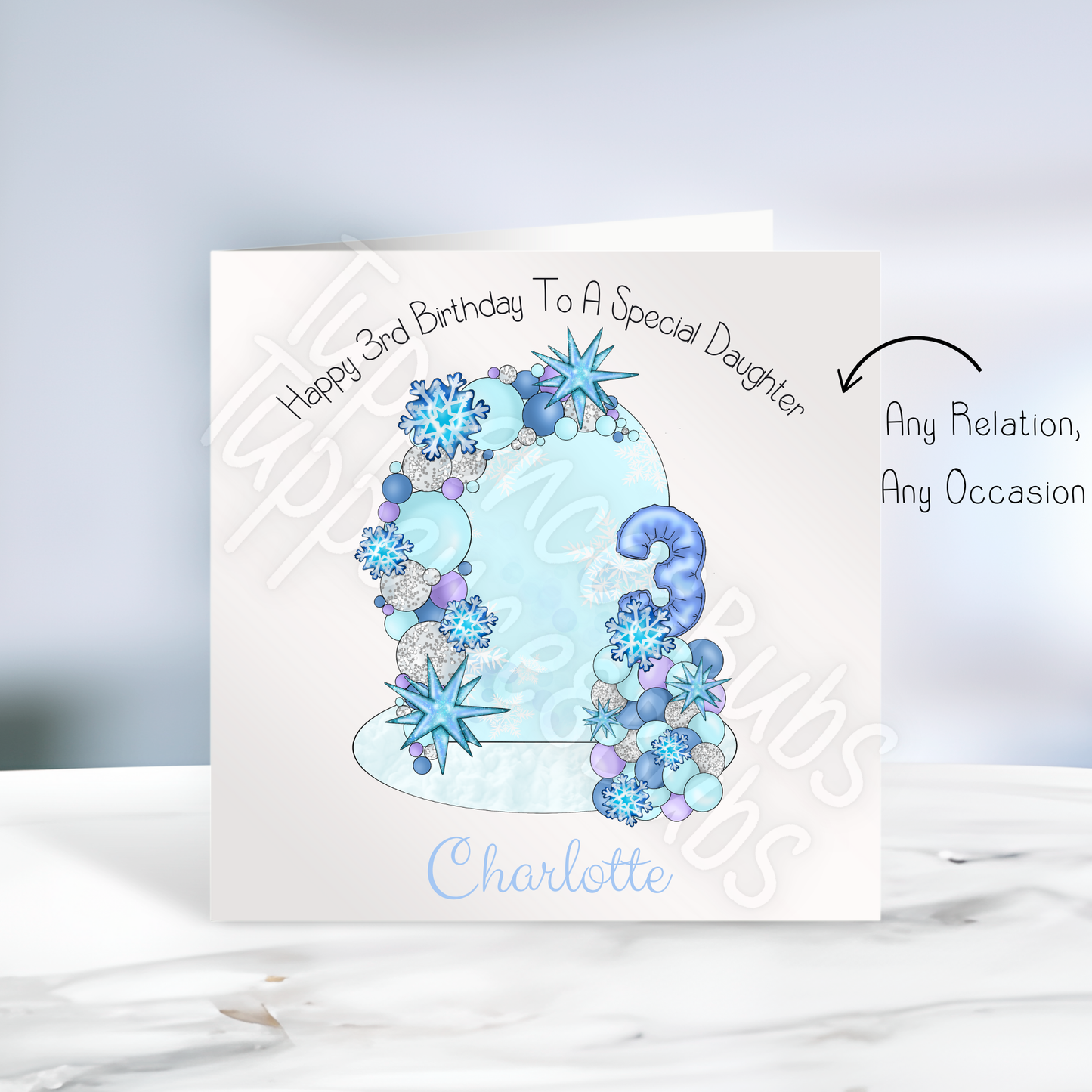 Frozen Inspired Birthday Card