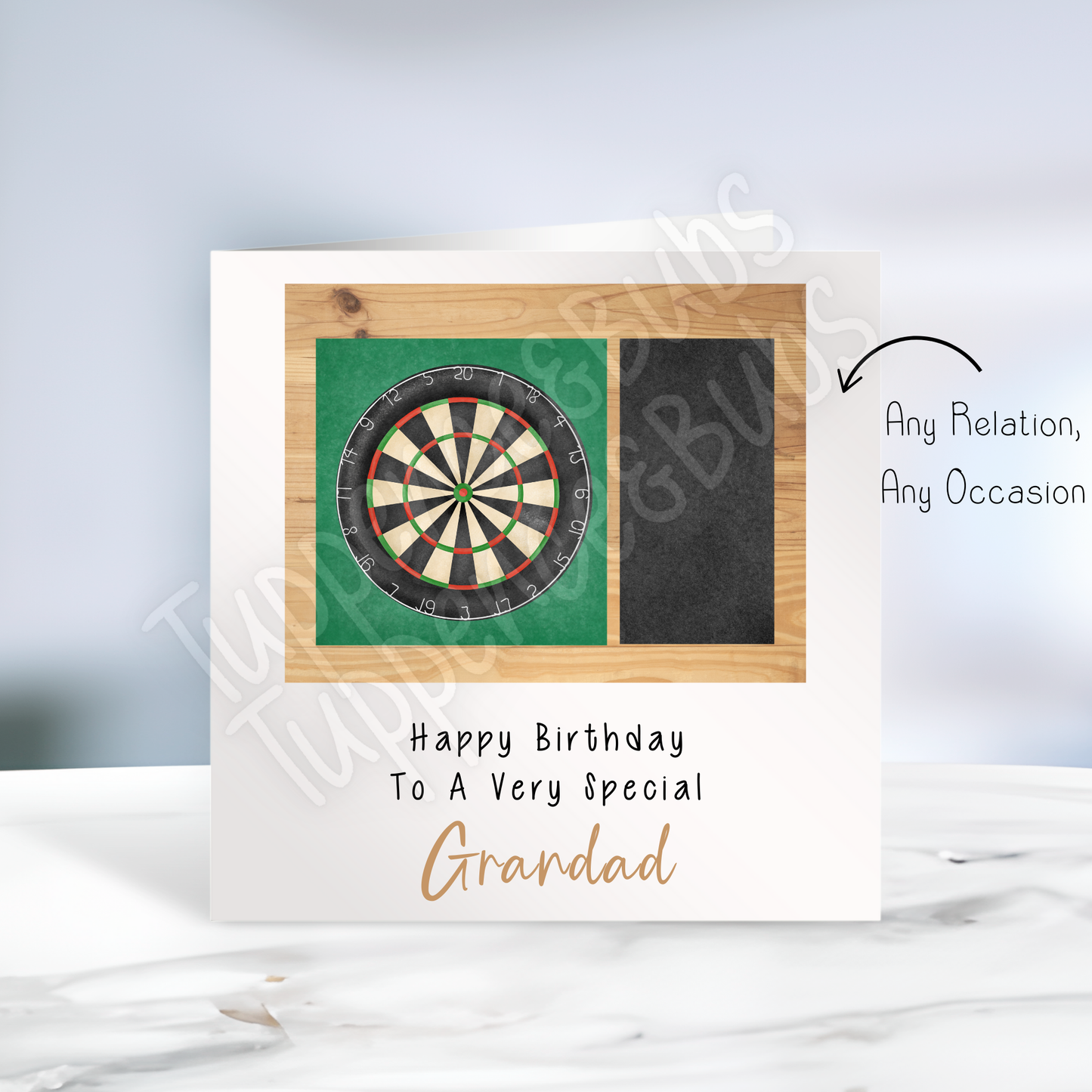 Darts Themed Birthday Card
