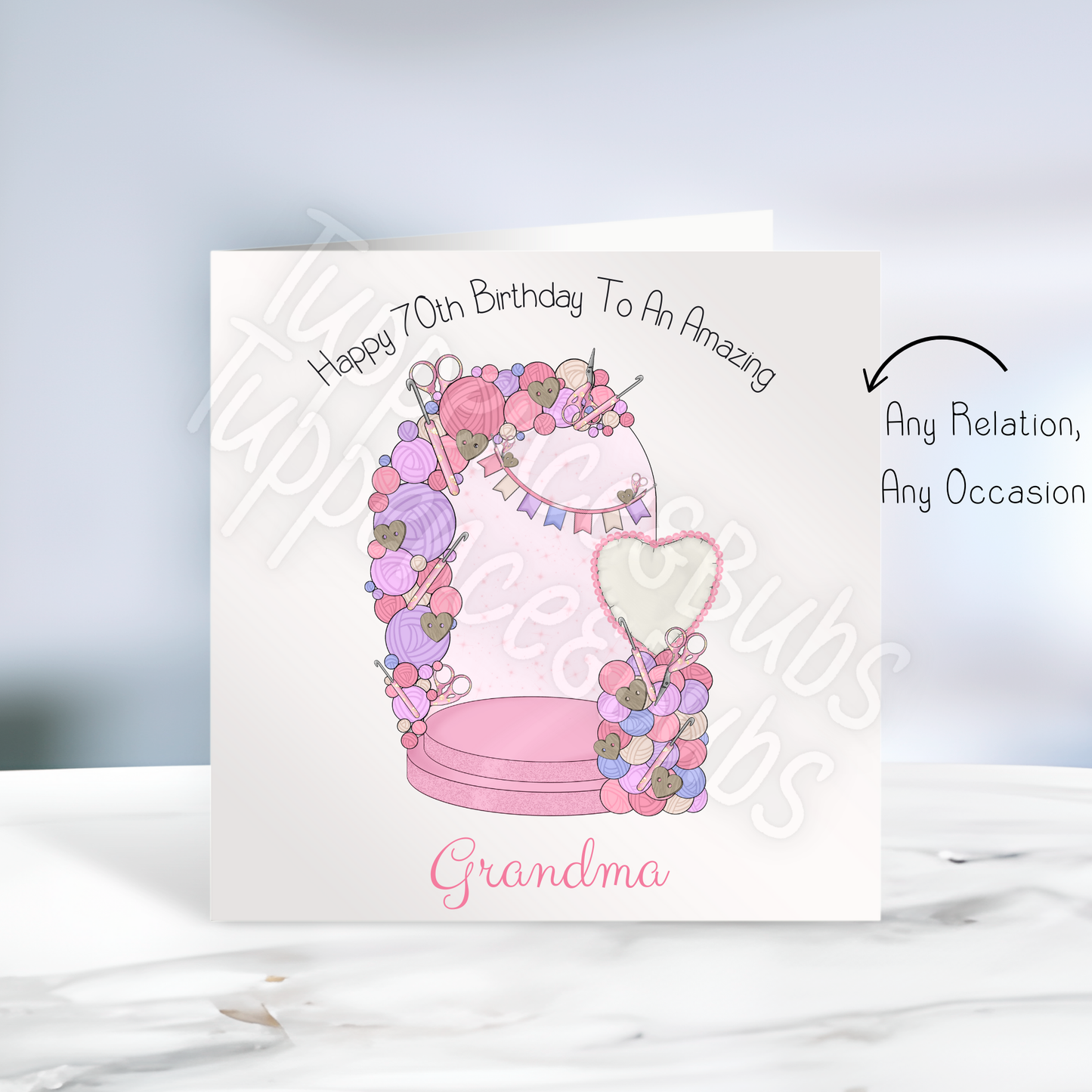 Crochet Inspired Birthday Card