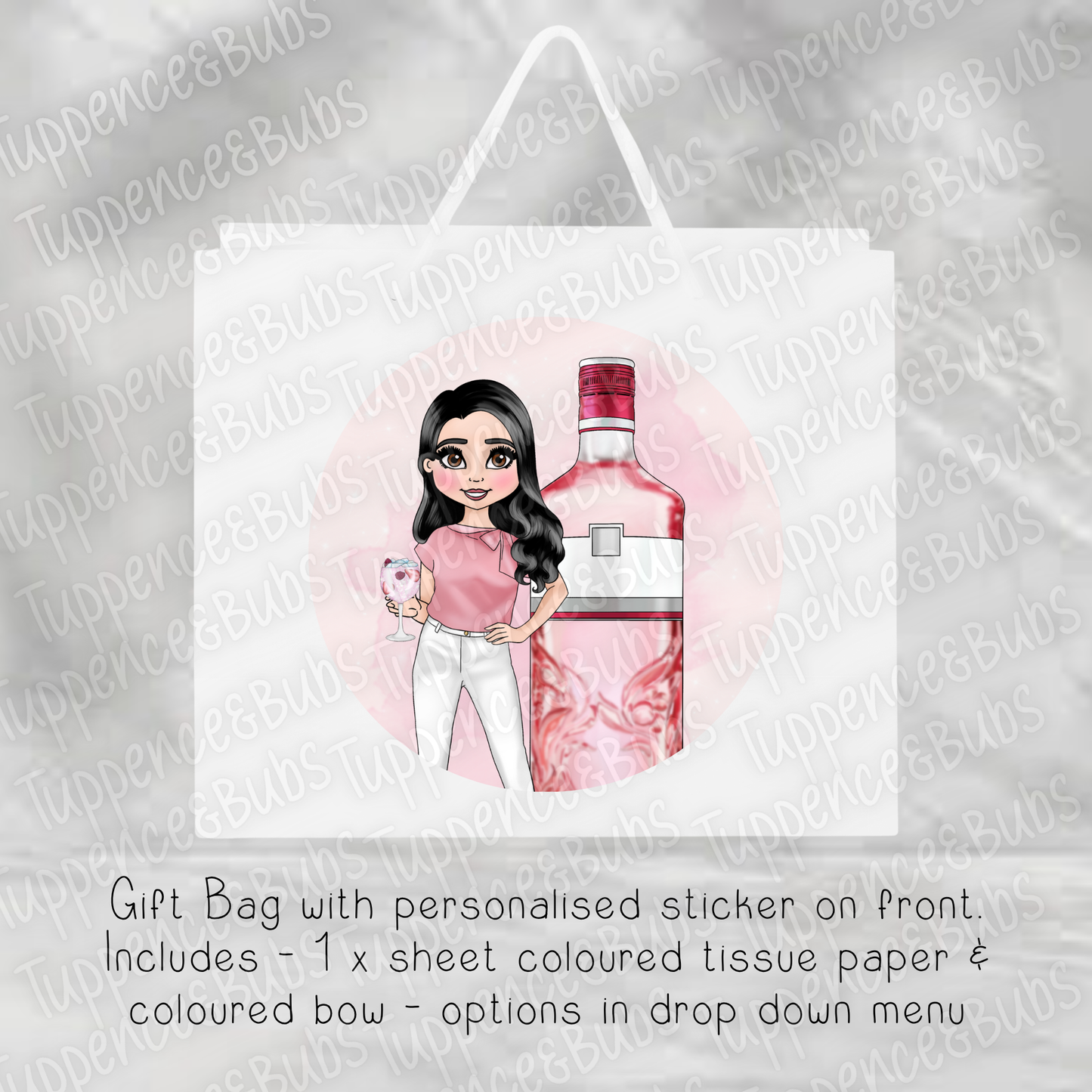 Pink Gin Inspired Gift Bag - 2 Sizes