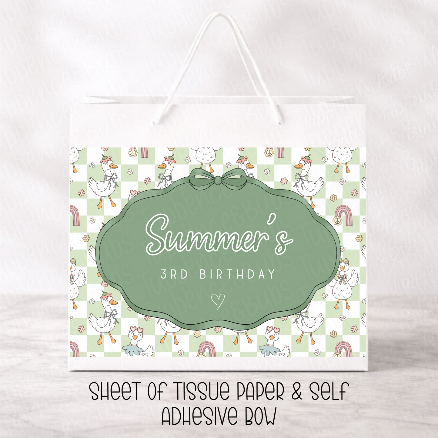 Custom Silly Goose Gift Bag - 3 Options