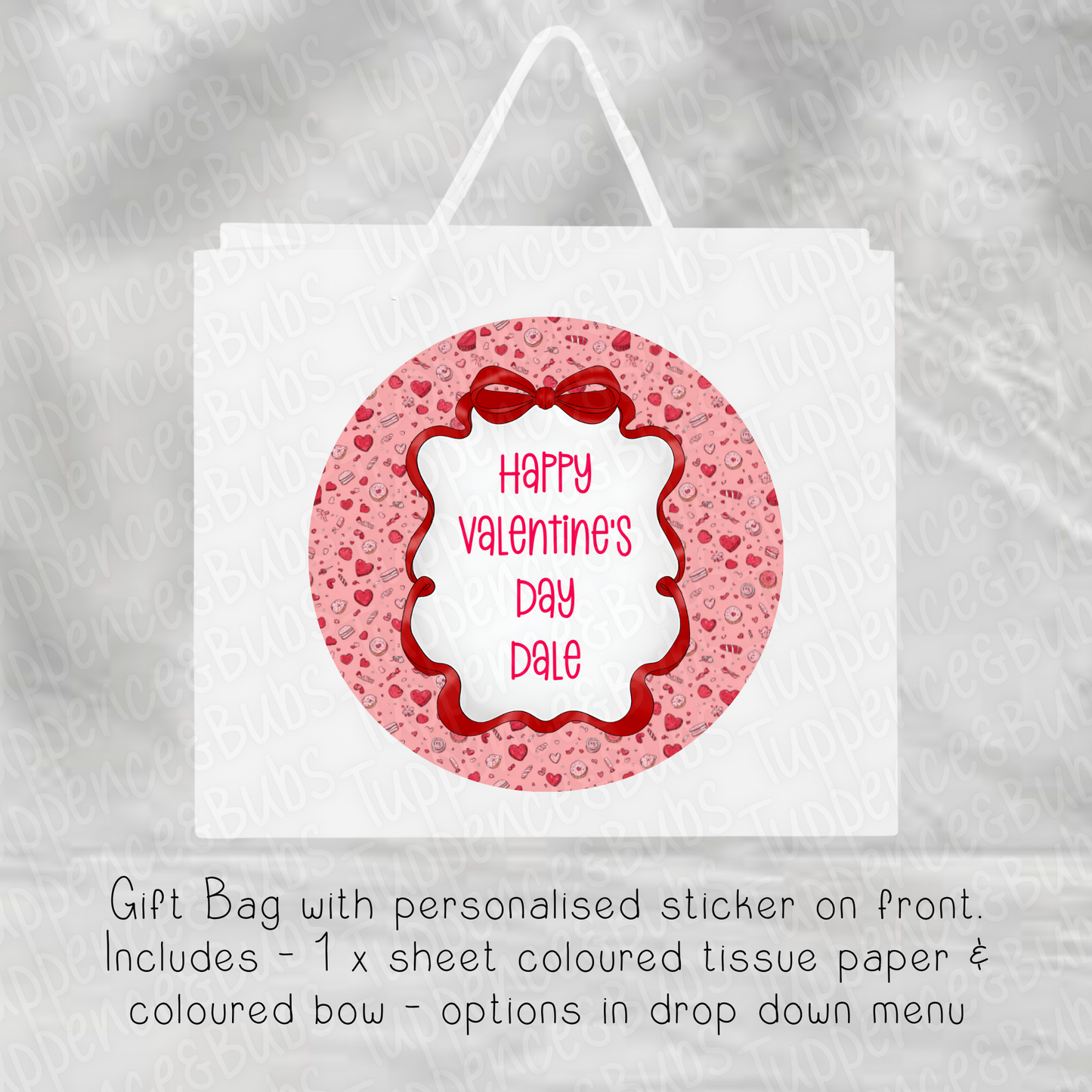 Valentine's Themed Gift Bag - 2 Sizes