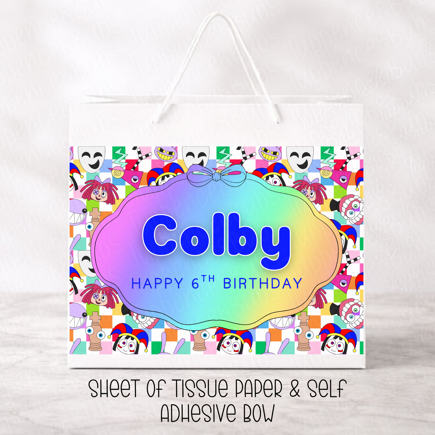 Custom Digital Circus Gift Bag