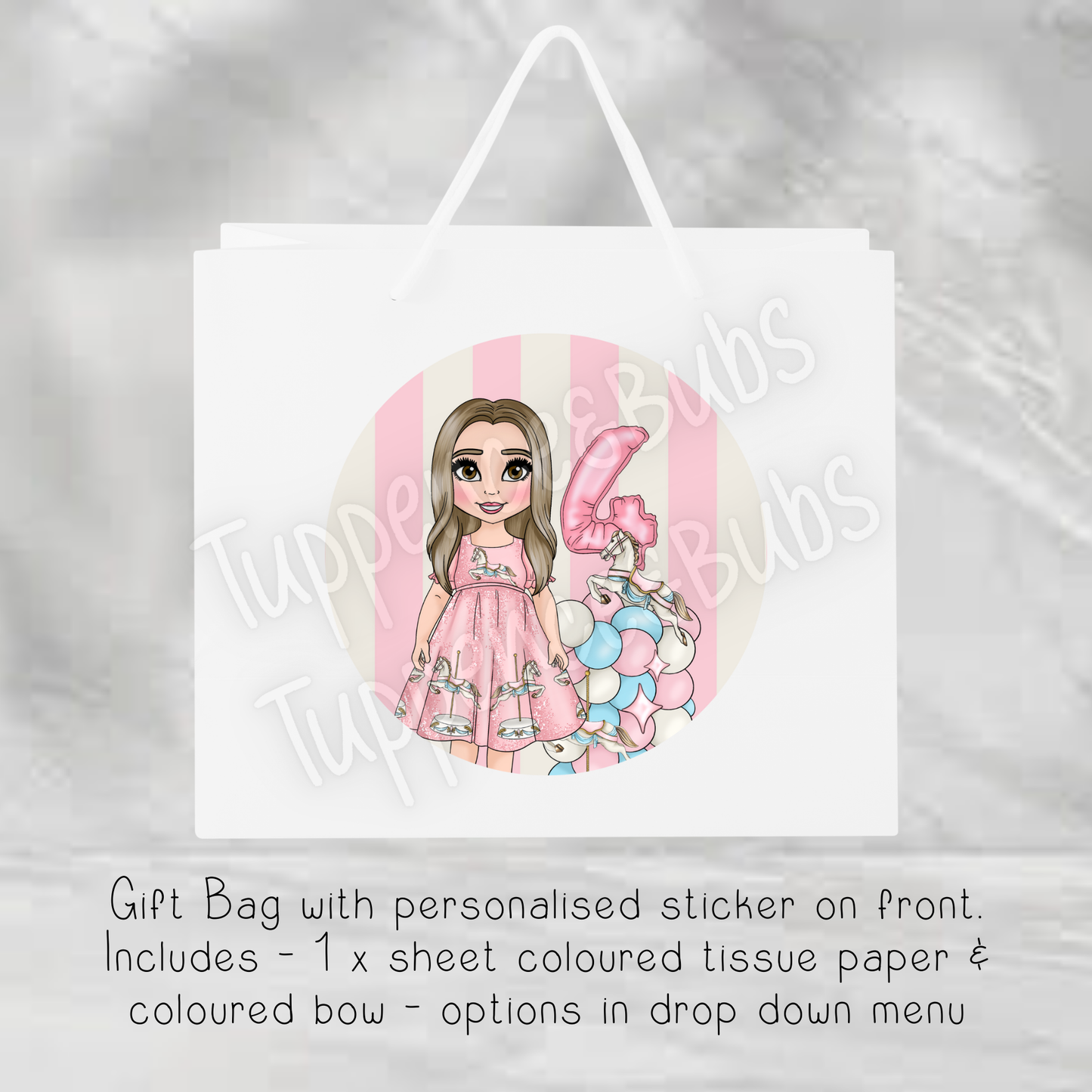 Carousel Themed Gift Bag - Any Age